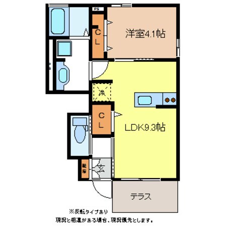 カーサ上松の物件間取画像